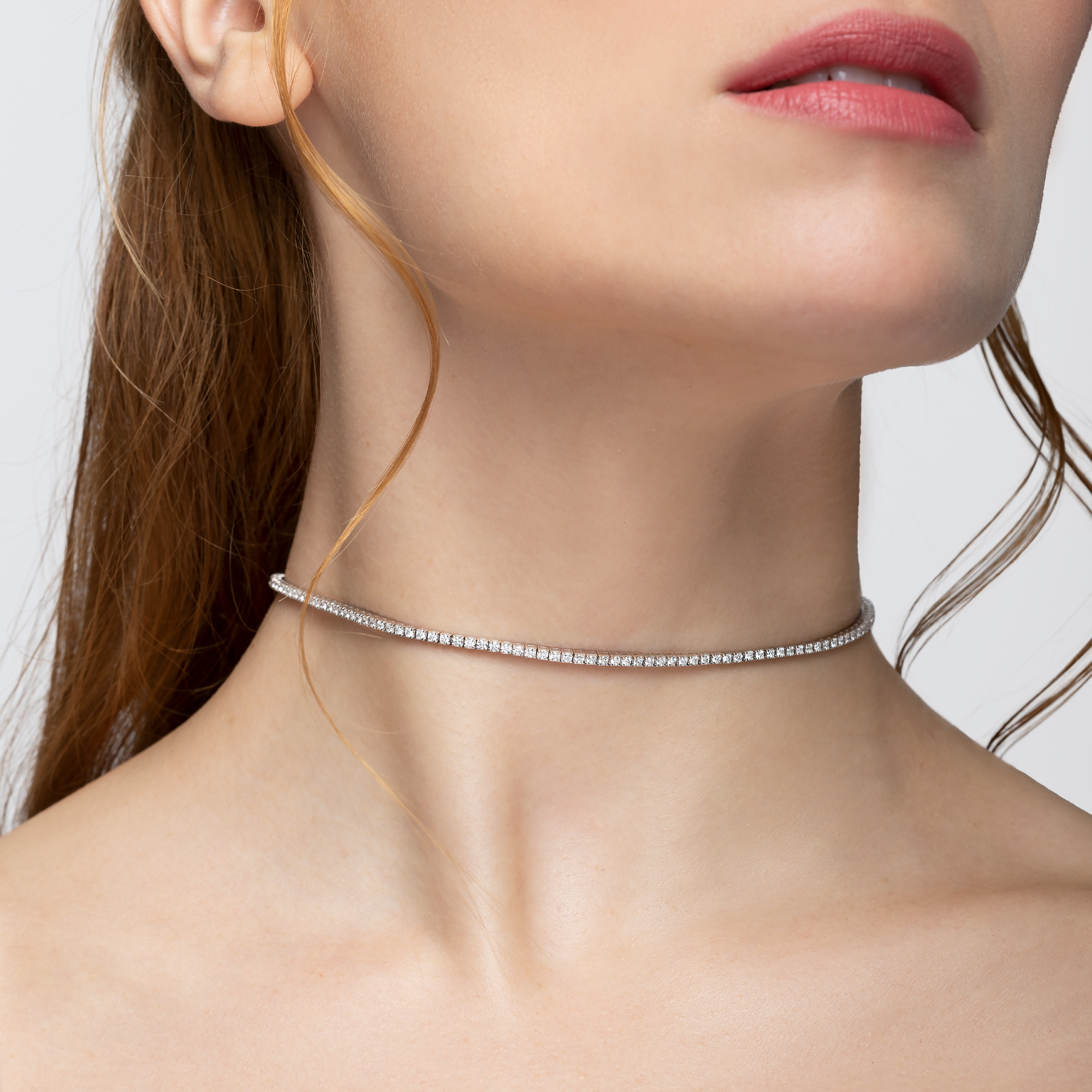 Real diamond deals choker necklace